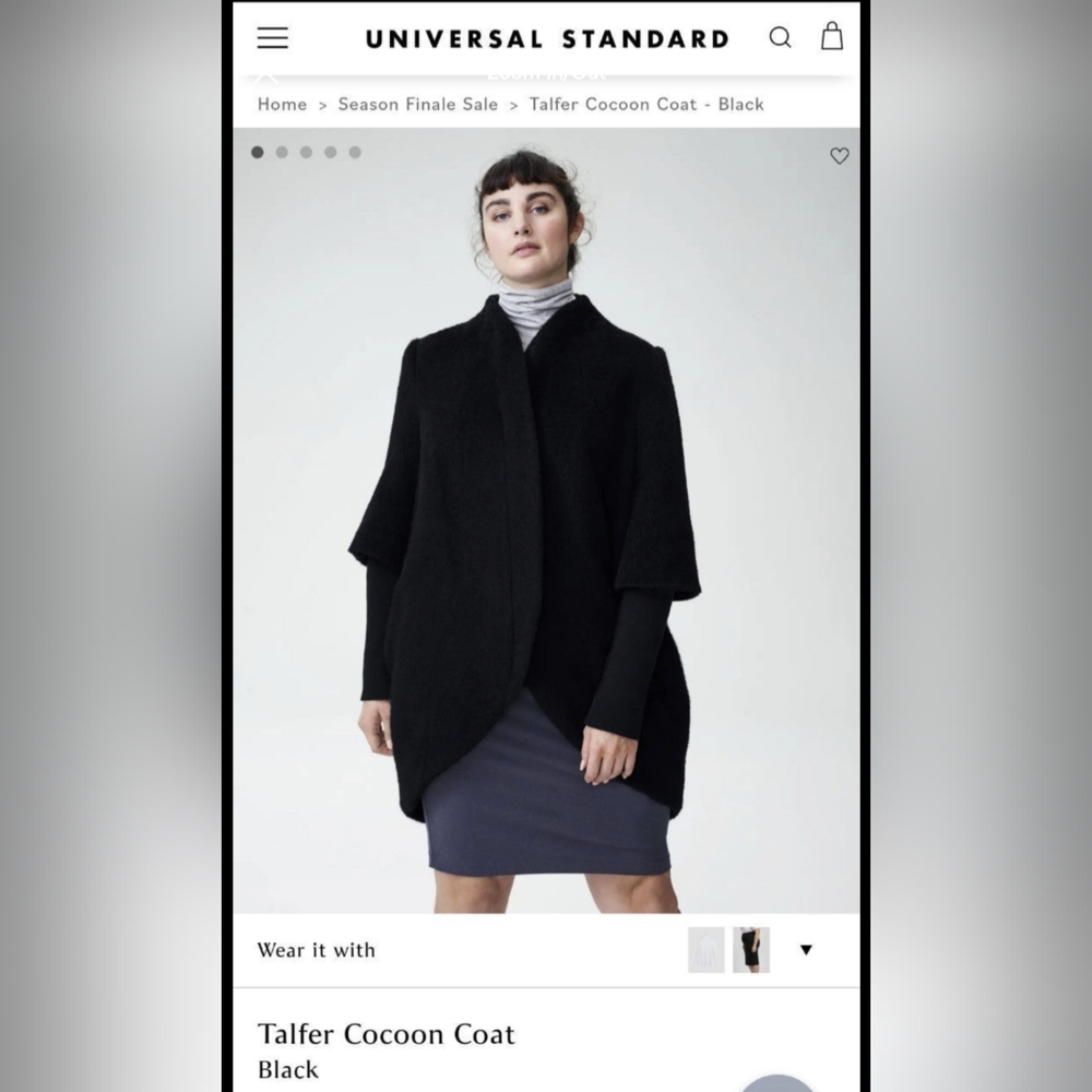 NWT Universal Standard Talfar Cocoon Coat DISCONTINUED (3XL)